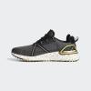 imageadidas Mens Solarthon Spikeless Golf ShoeCore BlackPurpleSolar Gold