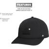 imageadidas Mens Sport 5Panel High Crown Structured Snapback Adjustable Fit CapBlackGrey