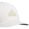 imageadidas Mens Sport 5Panel High Crown Structured Snapback Adjustable Fit CapOff WhitePutty GreyGrey