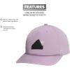 imageadidas Mens Sport 5Panel High Crown Structured Snapback Adjustable Fit CapPreloved Fig PurpleBlackGrey