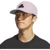 imageadidas Mens Sport 5Panel High Crown Structured Snapback Adjustable Fit CapPreloved Fig PurpleBlackGrey