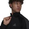 imageadidas Mens Standard Aeroready Sereno Cut 3Stripes Slim Track TopBlackGrey Six