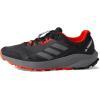 imageadidas Mens Terrex Trailrider Trail Running ShoeBlackGreySolar Red