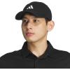 imageadidas Mens Ultimate Hat Relaxed Crown Adjustable Fit Strapback Cotton Baseball CapBlackWhite30
