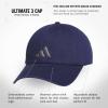 imageadidas Mens Ultimate Hat Relaxed Crown Adjustable Fit Strapback Cotton Baseball CapDark BlueGrey30