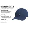 imageadidas Mens Ultimate Hat Relaxed Crown Adjustable Fit Strapback Cotton Baseball CapMedium Blue Denim