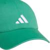 imageadidas Mens Ultimate Hat Relaxed Crown Adjustable Fit Strapback Cotton Baseball CapSemi Court GreenWhite30