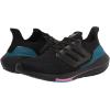 imageadidas Mens Ultraboost 21 Running ShoeBlackCarbonActive Teal