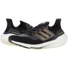 imageadidas Mens Ultraboost 21 Running ShoeBlackSilver MetallicSolar Yellow