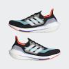 imageadidas Mens Ultraboost 21 Running ShoeBlackWhiteAqua
