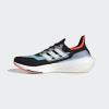 imageadidas Mens Ultraboost 21 Running ShoeBlackWhiteAqua