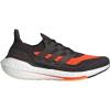 imageadidas Mens Ultraboost 21 Running ShoeCarbonBlackSolar Red