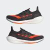 imageadidas Mens Ultraboost 21 Running ShoeCarbonBlackSolar Red