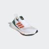 imageadidas Mens Ultraboost 21 Running ShoeCloud WhiteTeam OrangeGrey One