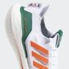 imageadidas Mens Ultraboost 21 Running ShoeCloud WhiteTeam OrangeGrey One