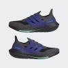 imageadidas Mens Ultraboost 21 Running ShoeGrey FiveCore BlackScreaming Green