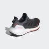 imageadidas Mens Ultraboost 21 Running ShoeGreyBlackSolar Red
