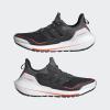 imageadidas Mens Ultraboost 21 Running ShoeGreyBlackSolar Red