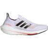 imageadidas Mens Ultraboost 21 Running ShoeWhiteBlackSolar Red