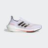 imageadidas Mens Ultraboost 21 Running ShoeWhiteBlackSolar Red