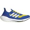 imageadidas Mens Ultraboost21 Running ShoesBlueWhiteGold Metallic