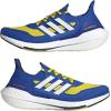 imageadidas Mens Ultraboost21 Running ShoesBlueWhiteGold Metallic
