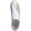 imageadidas Mens X GHOSTED3 Soccer ShoeWhiteMetallicgold MelangeSilver Metallicfirm Ground