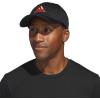 imageadidas Mens Zags 20 Structured Mid Crown AFlex Stretch Fit HatBlackHires Red