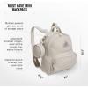 imageadidas Mini Backpack for Women  Small Bag for Travel Gym Festival ampamp More BlackWhite One SizeWonder Alumina GreyPutty Beige