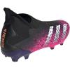 imageadidas Predator Freak 3 Laceless Firm Ground Soccer Shoe MensBlackWhiteShock Pink