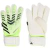 imageadidas Predator Match Fingersave Goalie GlovesLucid LemonWhiteBlack