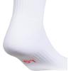 imageadidas Pure Training High Quarter Sports Performance Socks 2PairWhiteSilver MetallicLucid Red