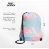 imageadidas Ready Sackpack Drawstring Backpack for Women and Men Lightweight Small Gym Bag BlackGold Metallic One SizeDazed Gradient Clear SkyWhite
