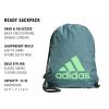 imageadidas Ready Sackpack Drawstring Backpack for Women and Men Lightweight Small Gym Bag BlackGold Metallic One SizeTwill Preloved TealLime Burst Green