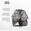 imageadidas Stadium Mesh Soccer Bag Laundry Bag Heavy Duty Soccer Ball Bags for Coaches Men and Women Holds Up To 15 BallsBlackWhite2
