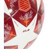 imageadidas UEFA Champions League Soccer BallWhiteSolar RedCollegiate Burgundy