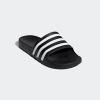 imageadidas Unisex Adult Adilette Aqua SlideBlackWhiteBlack