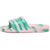 imageadidas Unisex Adult Adilette Aqua SlideBliss PinkCourt GreenCourt Green
