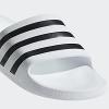 imageadidas Unisex Adult Adilette Aqua SlideWhiteCore BlackWhite