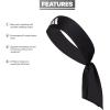 imageadidas Unisex Alphaskin Tie Workout Headband for Women and Men Mesh MoistureWicking Sports Headbands for Girls and BoysBlackWhite2