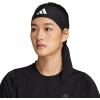 imageadidas Unisex Alphaskin Tie Workout Headband for Women and Men Mesh MoistureWicking Sports Headbands for Girls and BoysBlackWhite2
