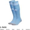 imageadidas Unisex Copa Zone Soccer Socks for Men and Women Over The CalfLight BlueWhite