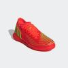imageadidas Unisex Predator Edge3 Indoor Soccer Shoe  Kids Soccer CleatSolar RedSolar GreenBlack