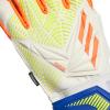 imageadidas UnisexAdult Match Fingersave Predator Goalie GlovesWhiteSolar RedBright Cyan
