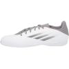 imageadidas UnisexAdult X Speedflow4 Indoor Soccer ShoeWhiteIron MetallicSolar Red