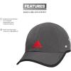 imageadidas UnisexChild Superlite Relaxed Adjustable Performance CapGrey SixBlackBright Red
