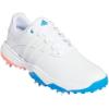 imageadidas UnisexChild Tour360 Little Big Kid Golf ShoeFootwear WhiteIron MetallicBlue Rush