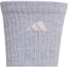 imageadidas Womens Athletic Cushioned Crew Socks with Arch Support 6Pack Durable MoistureWickingCool Light HeatherClear PinkDark Blue