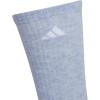 imageadidas Womens Athletic Cushioned Crew Socks with Arch Support 6Pack Durable MoistureWickingHeather GreyWashed Denim Blue HeatherWhite