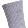 imageadidas Womens Cushioned Crew Socks with Arch Compression 3 PairsCool Light HeatherLucid Fuchsia PinkBlue Fusion